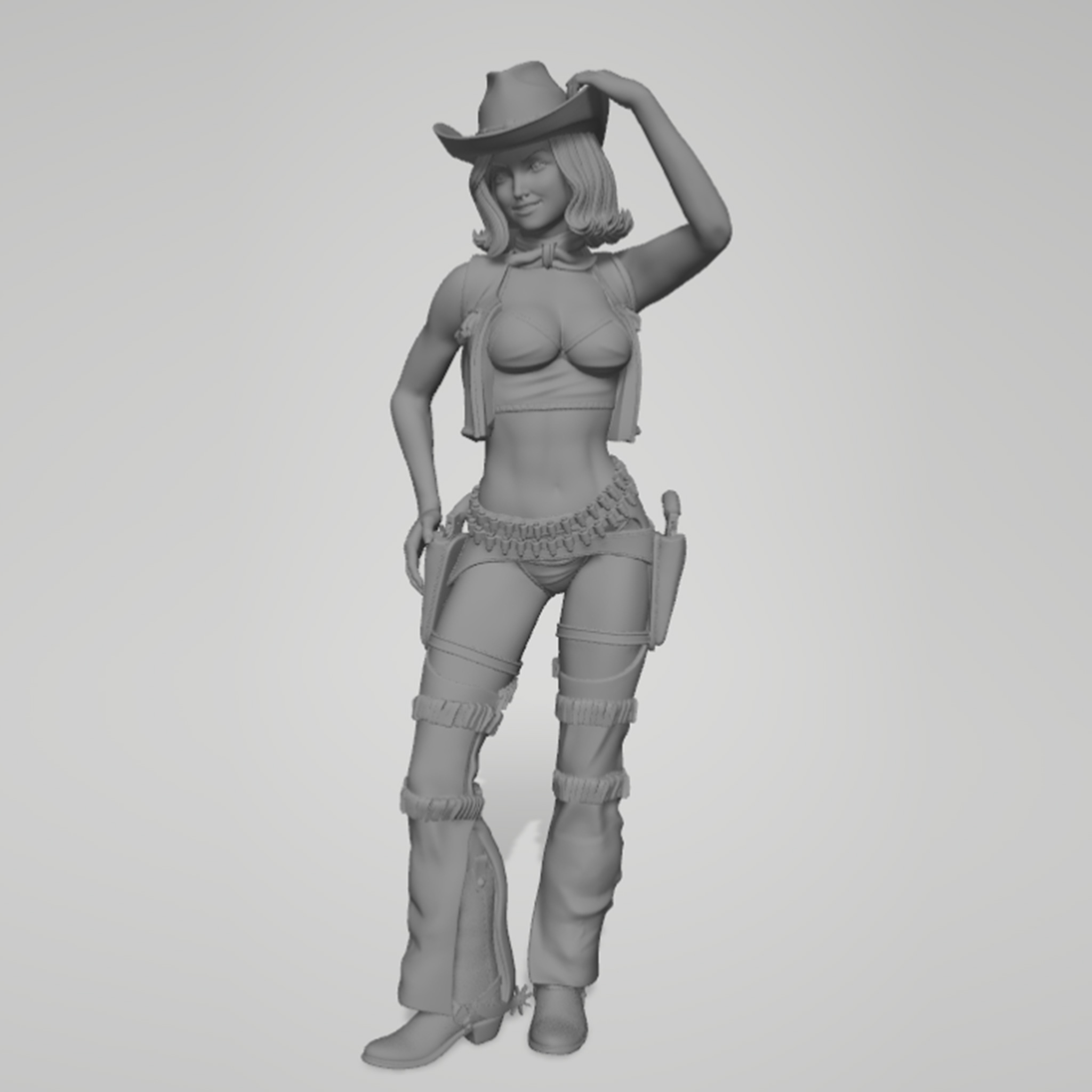 1/24 1/18 1/12 카우보이 소녀 조립식 3D  - Model Kit Fantasy 리뷰 및 가격