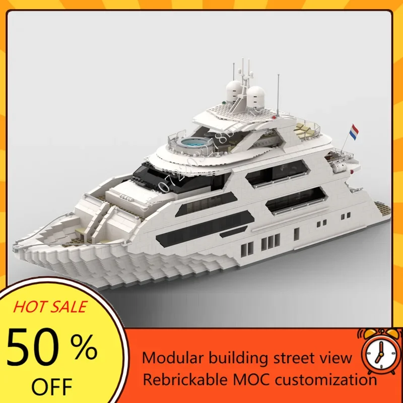 4657PCS 사용자 정의 MOC 슈퍼 요트 군함 모델 - Model Kit Yacht 리뷰 및 가격